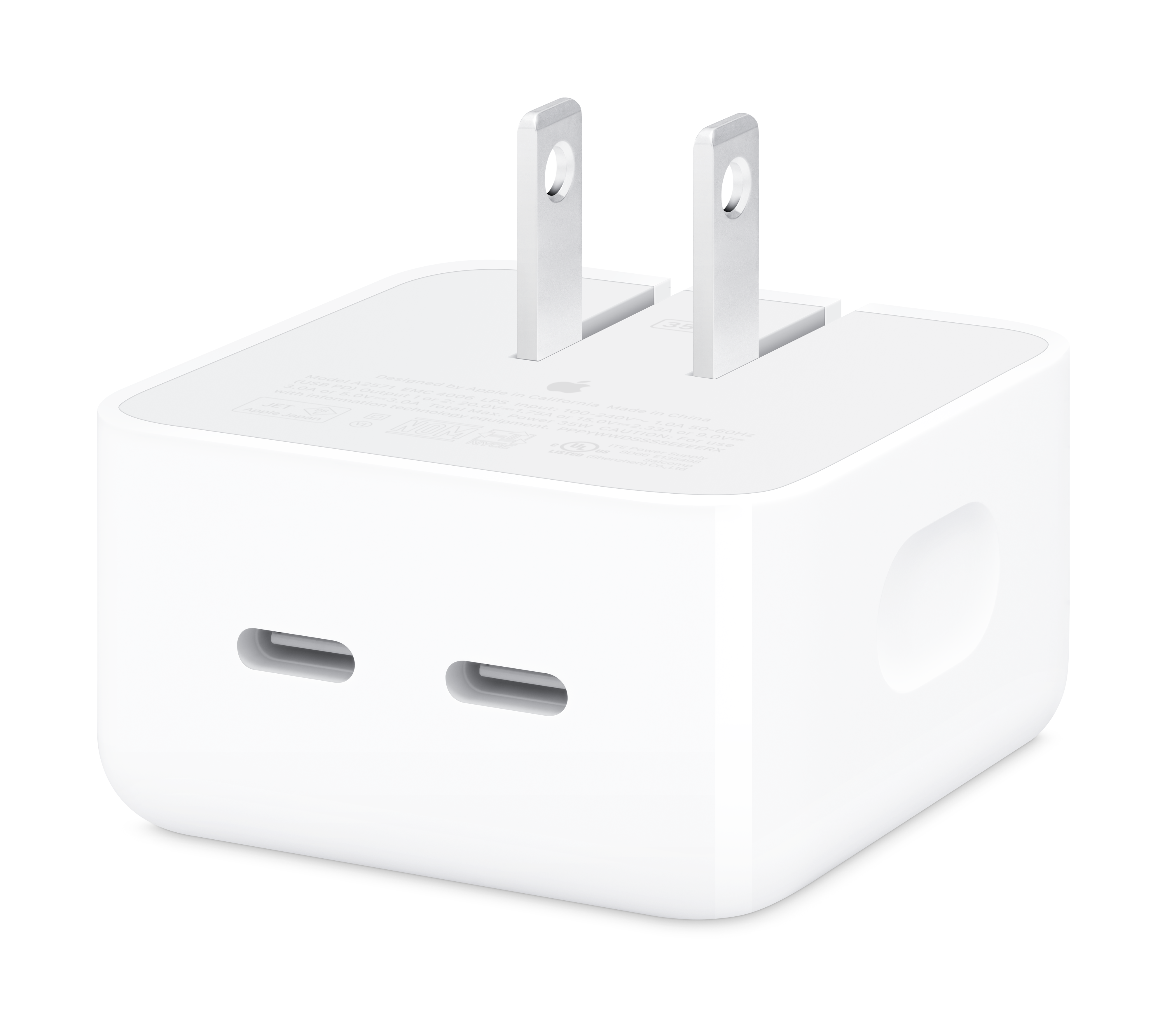 Image of Apple 35W Dual USB-C Port Compact Power Adapter